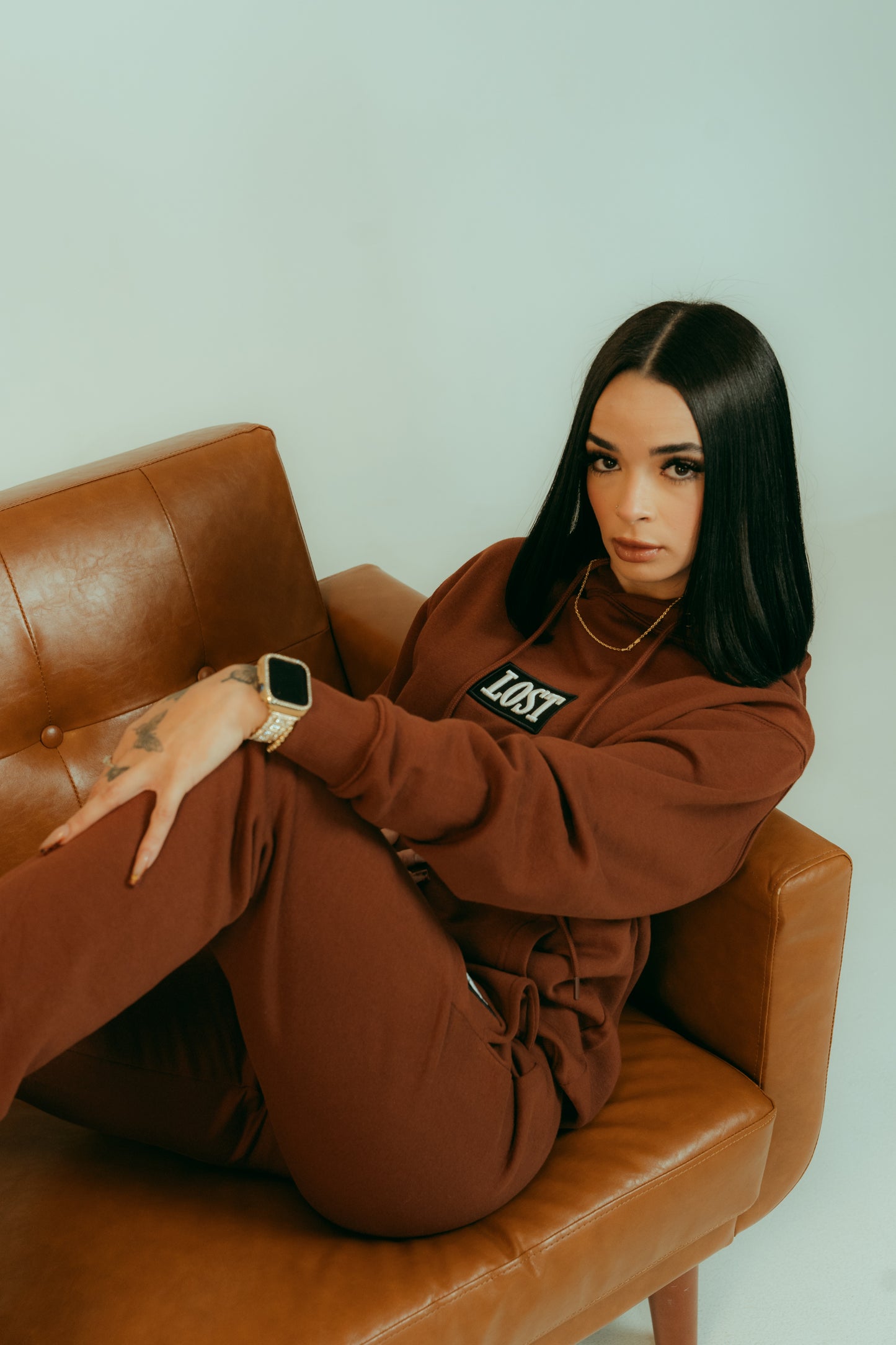 LOST Patch Flared Sweatsuit